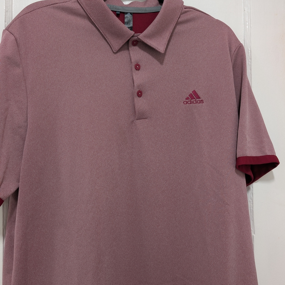 Adidas Men's Maroon Polo Shirt